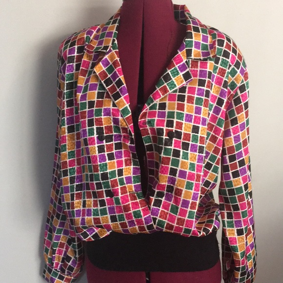 Vintage Colorful Geometric Top - Picture 5 of 6
